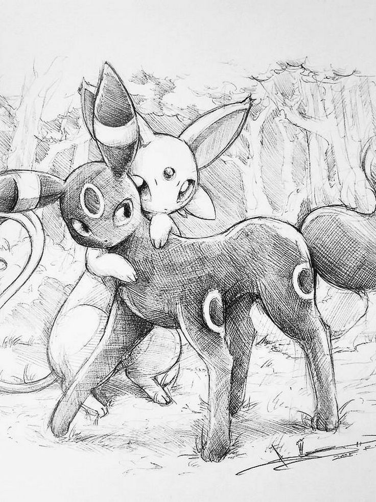 Umbreon-kleurplaat-gratis-8