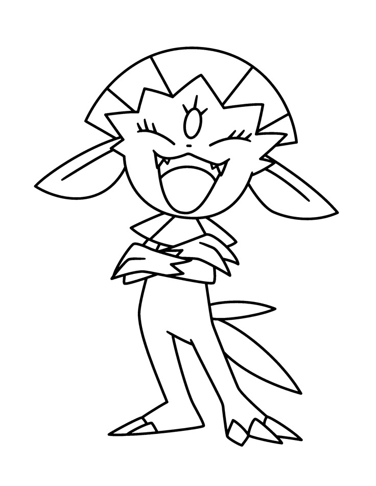 Weavile-kleurplaat-gratis-1