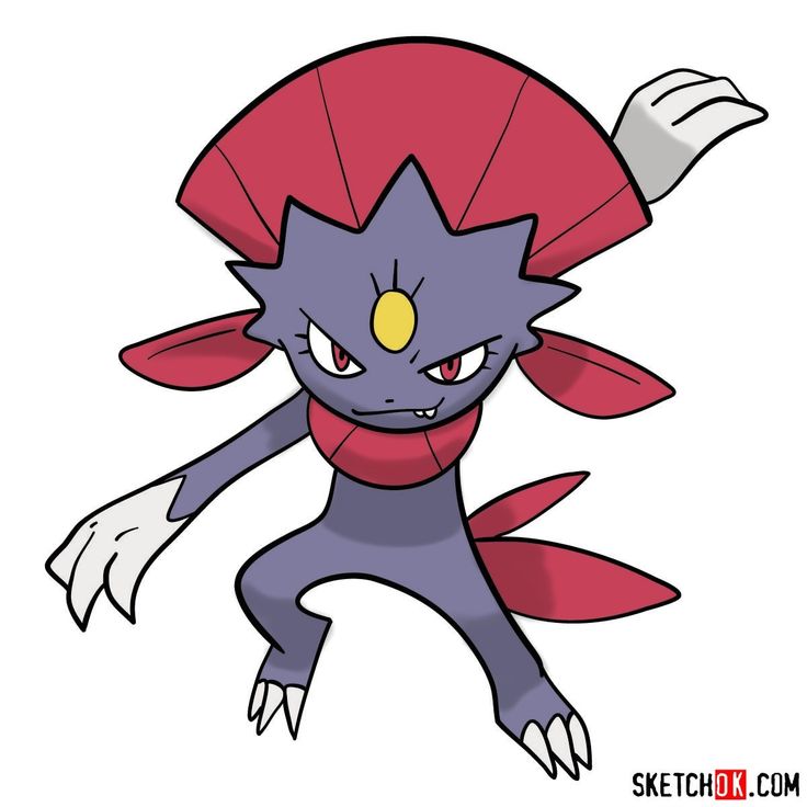 Weavile-kleurplaat-gratis-2
