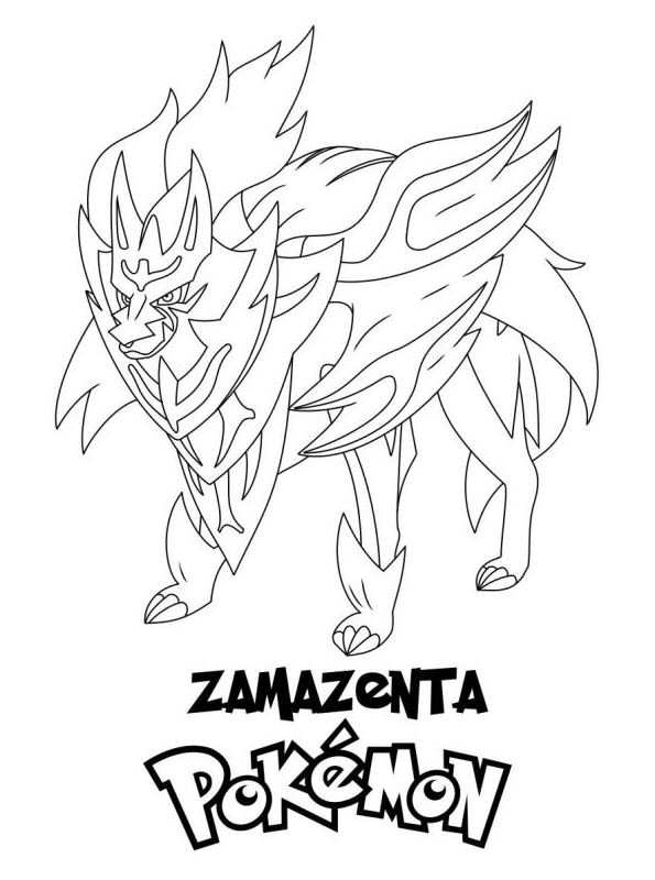 Zamazenta-kleurplaat-gratis-2