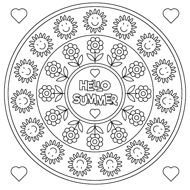 Zomermandalas-kleurplaat-gratis-8