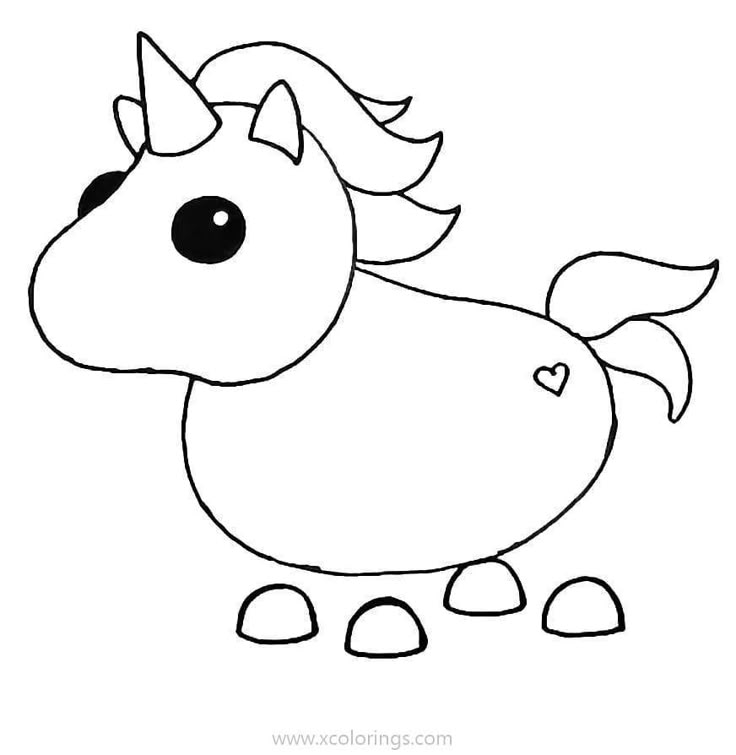 adopt me neon unicorn-kleurplaat-gratis-1