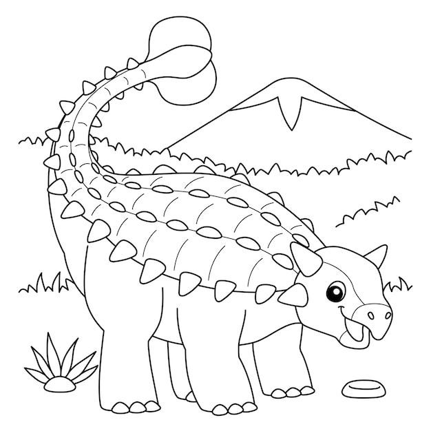 ankylosaurus-kleurplaat-gratis-1