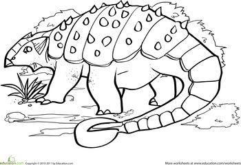 ankylosaurus-kleurplaat-gratis-9