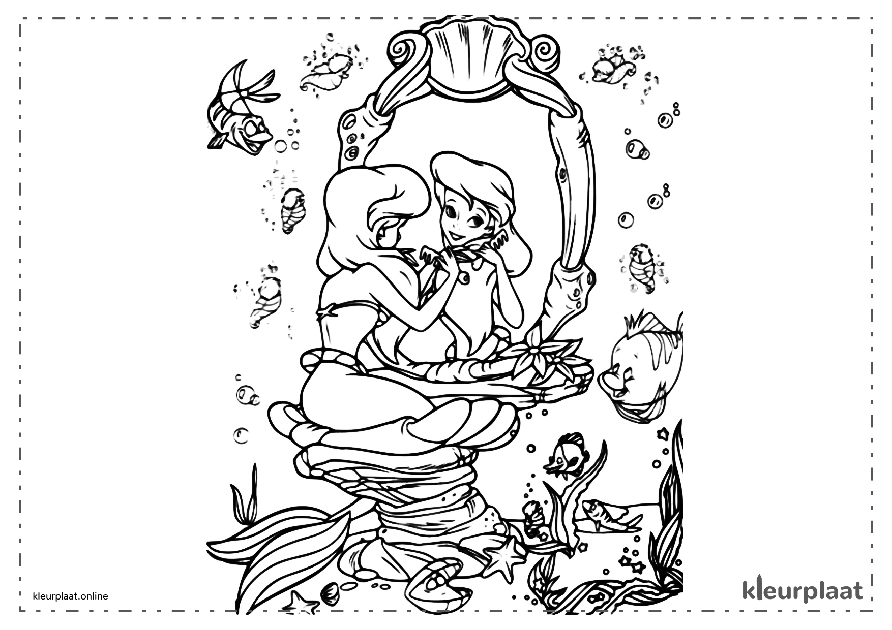 ariel de kleine zeemeermin-kleurplaat-gratis-10