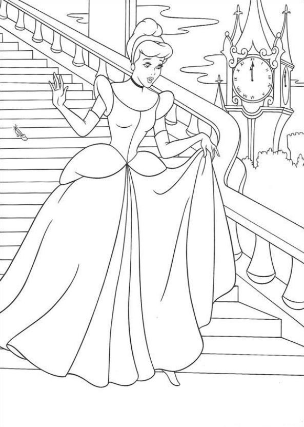 assepoester cinderella-kleurplaat-gratis-5