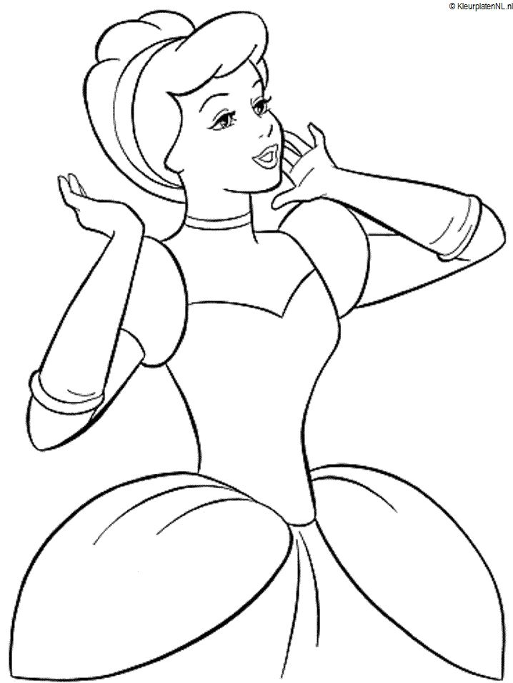 assepoester cinderella-kleurplaat-gratis-7