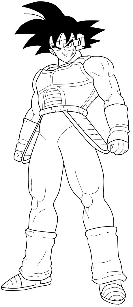 bardock-kleurplaat-gratis-4