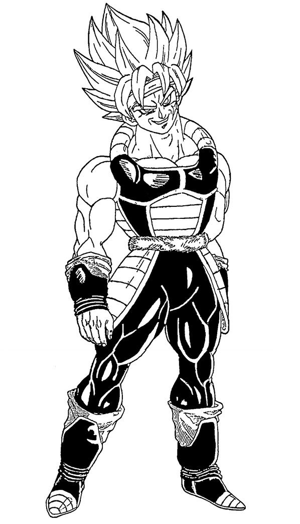 bardock-kleurplaat-gratis-5