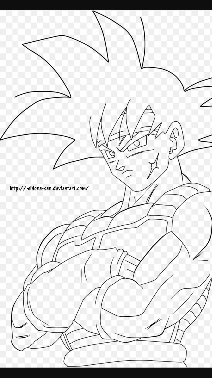 bardock-kleurplaat-gratis-6