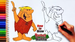 barney rubble-kleurplaat-gratis-15