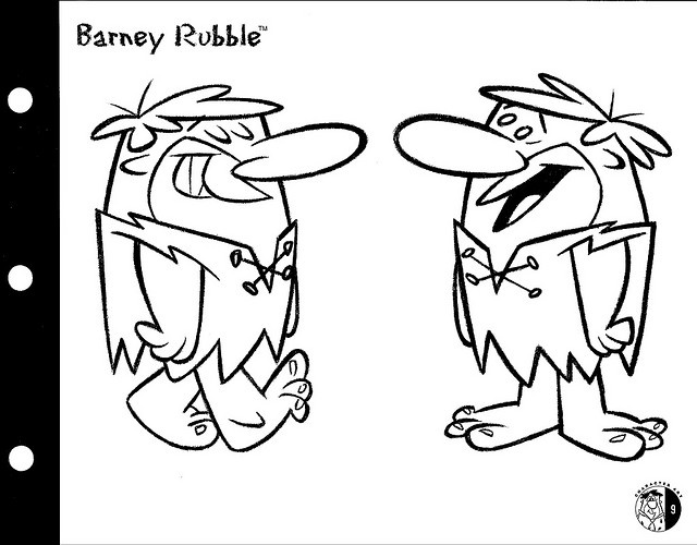 barney rubble-kleurplaat-gratis-2