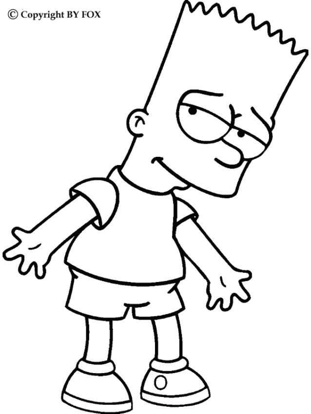 bart simpson-kleurplaat-gratis-1