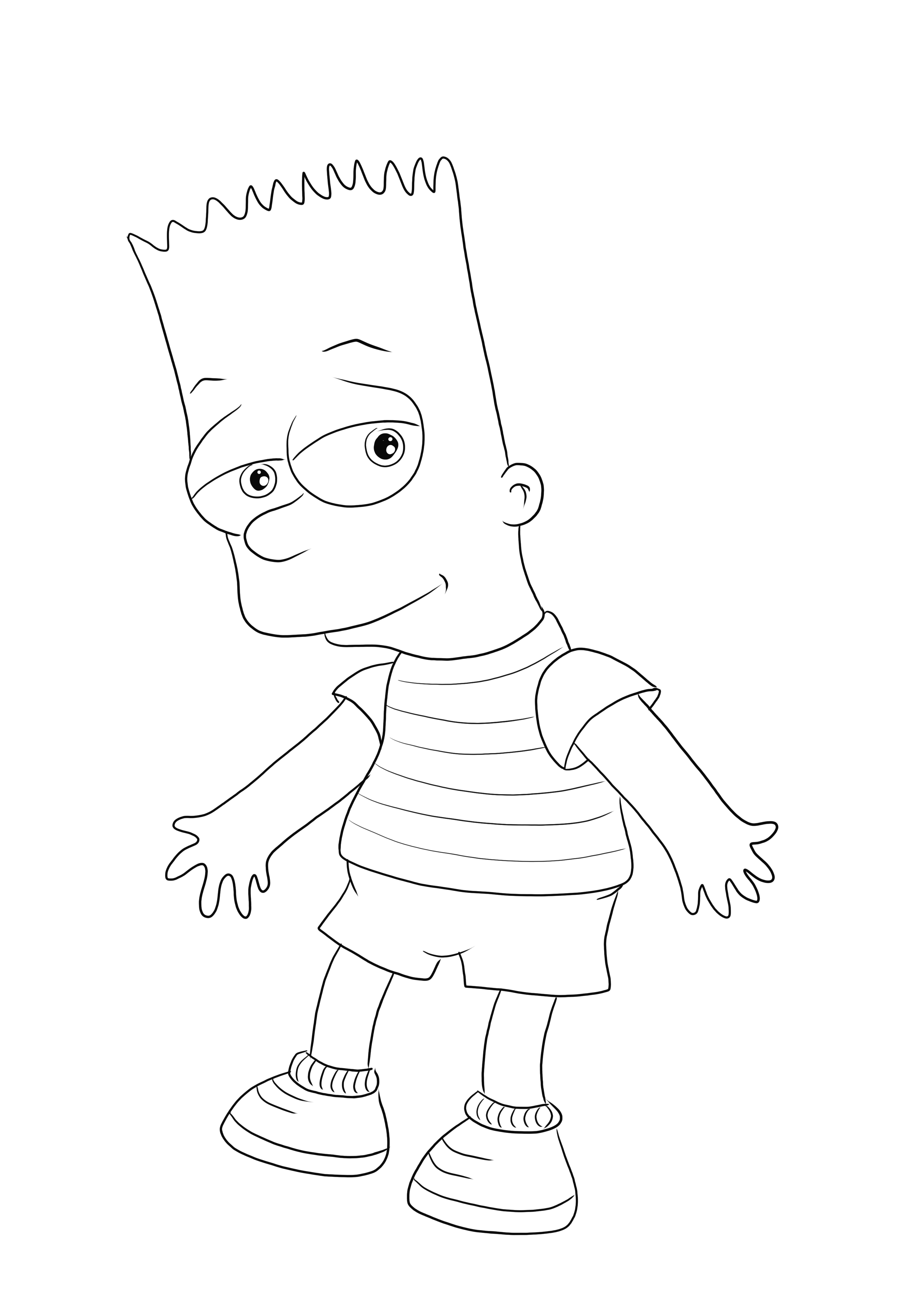 bart simpson-kleurplaat-gratis-12