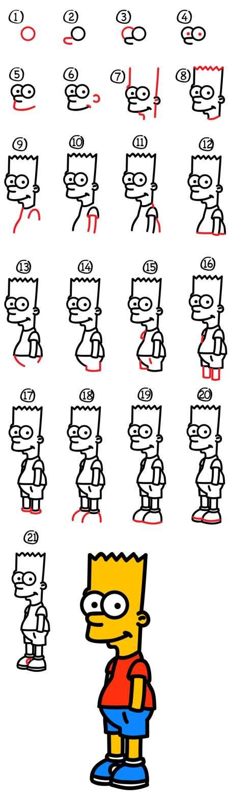 bart simpson-kleurplaat-gratis-15
