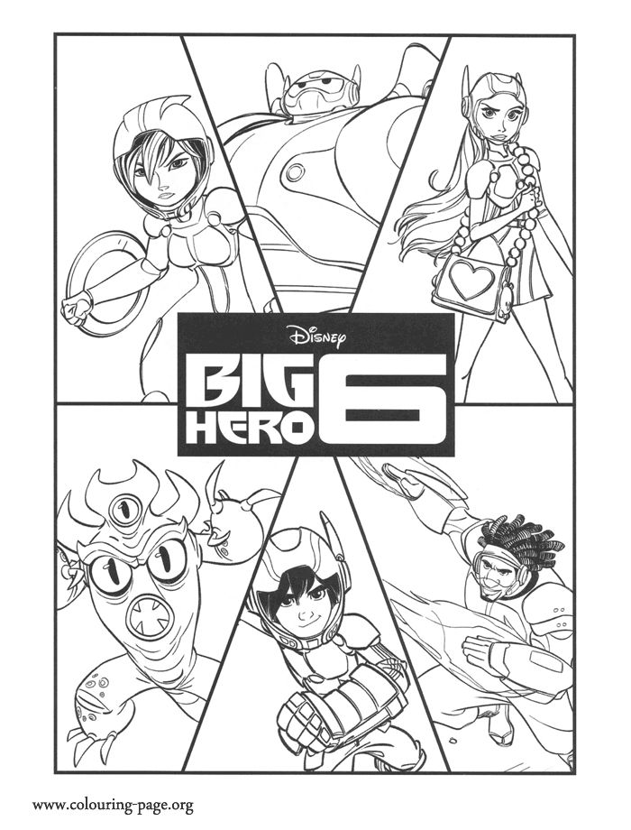 big hero 6-kleurplaat-gratis-1
