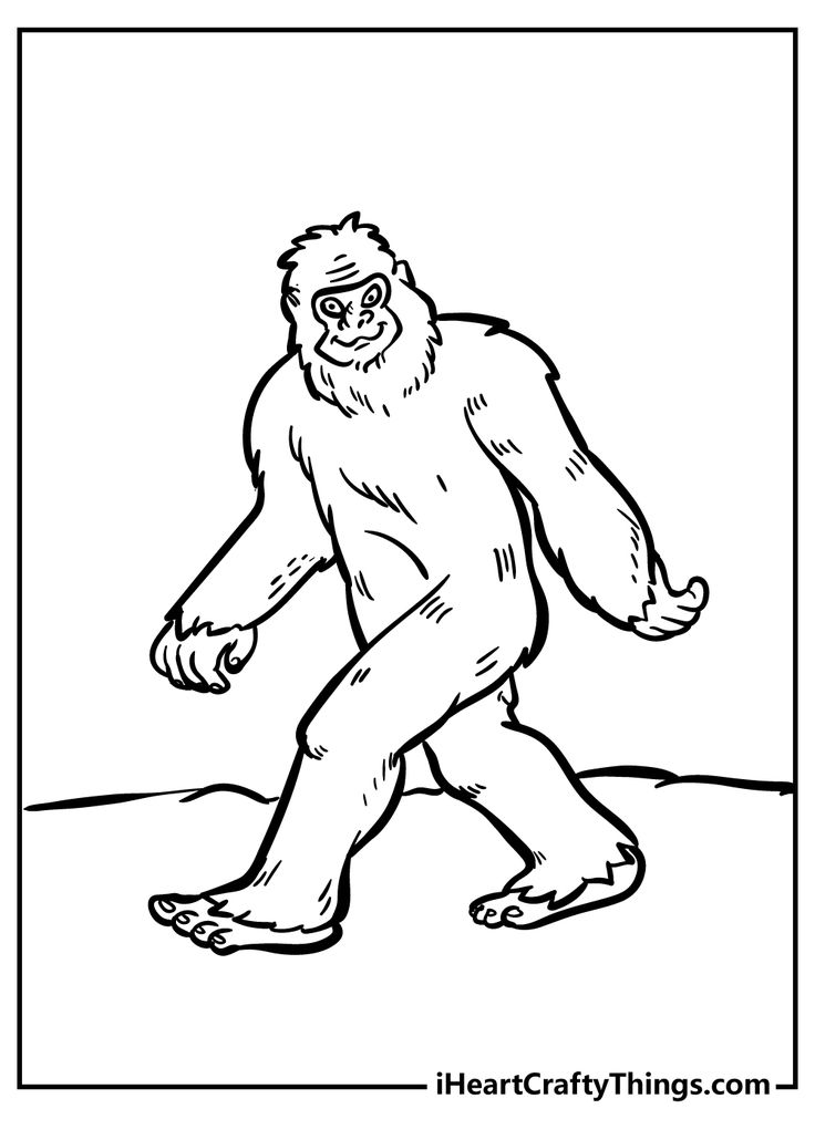 bigfoot-kleurplaat-gratis-1