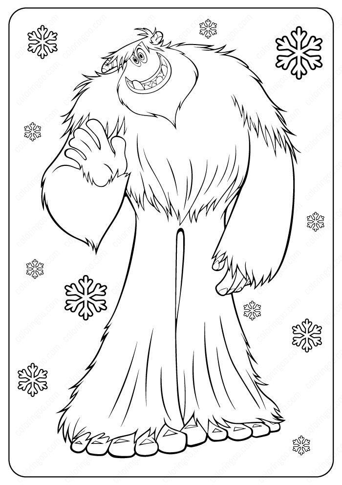 bigfoot-kleurplaat-gratis-2