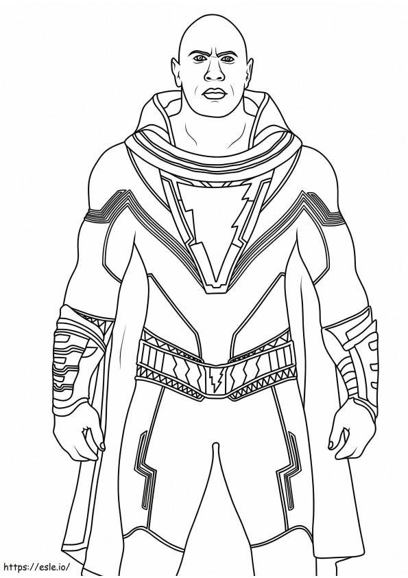 black adam-kleurplaat-gratis-2