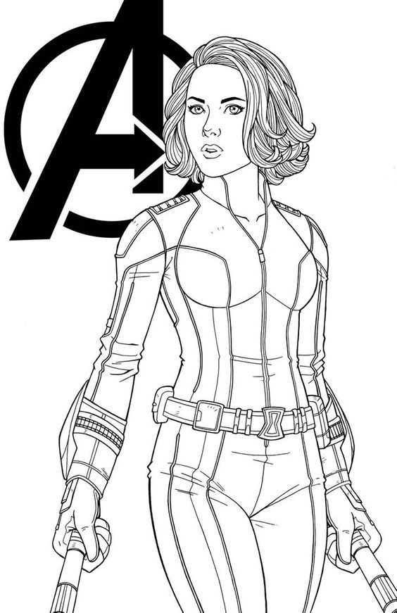 black widow-kleurplaat-gratis-1