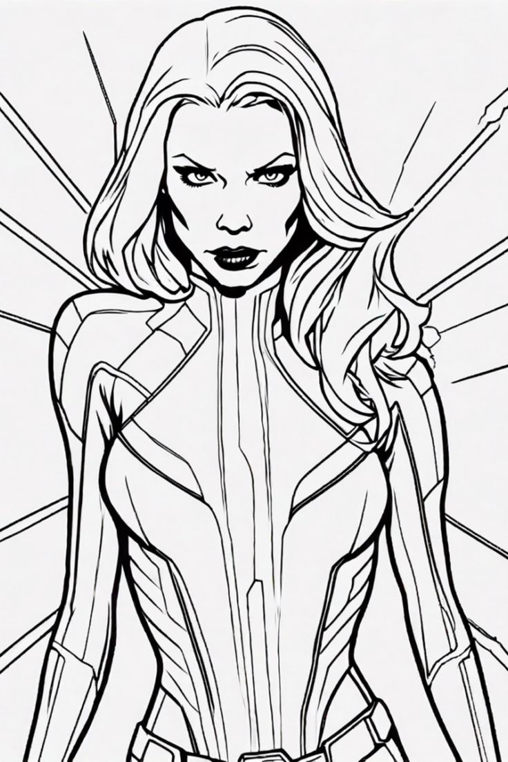black widow-kleurplaat-gratis-10