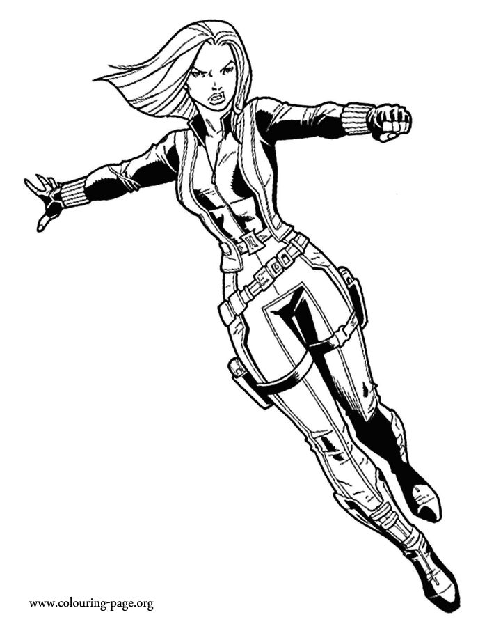 black widow-kleurplaat-gratis-4