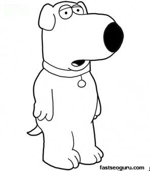 brian griffin-kleurplaat-gratis-1