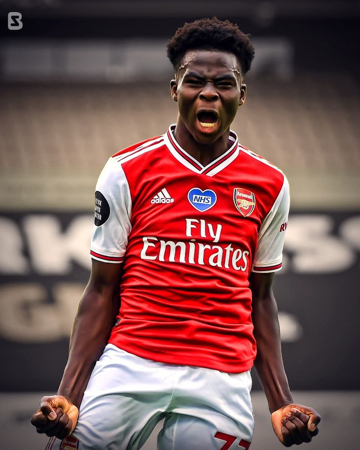 bukayo saka-kleurplaat-gratis-15