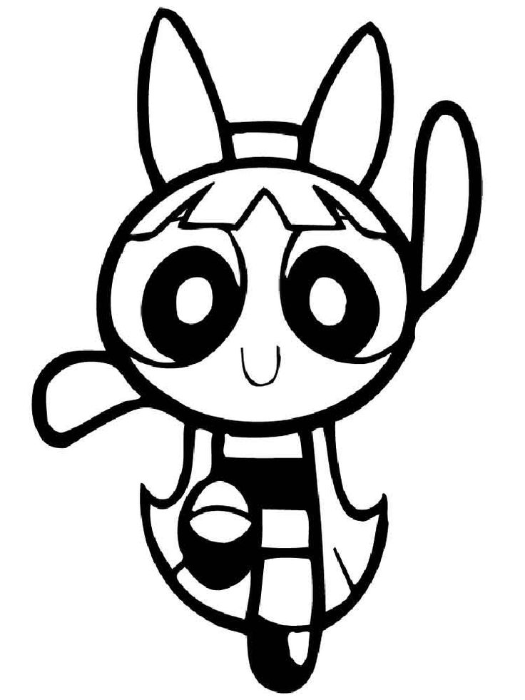 buttercup Powerpuff Girls-kleurplaat-gratis-2
