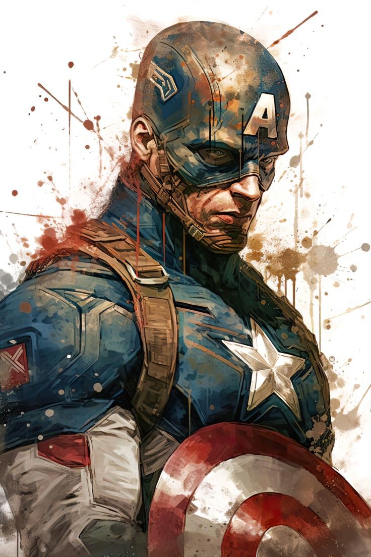 captain america-kleurplaat-gratis-12