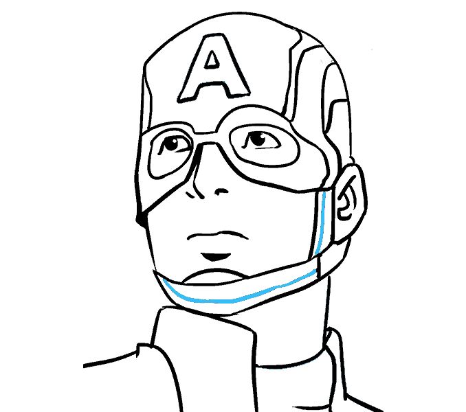 captain america-kleurplaat-gratis-3