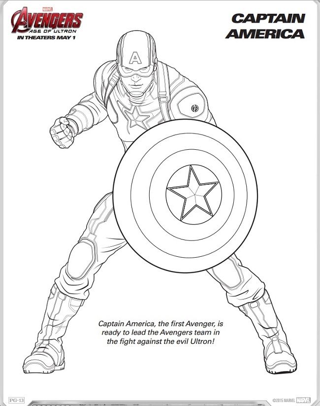 captain america-kleurplaat-gratis-4