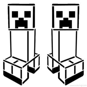 creeper-kleurplaat-gratis-2