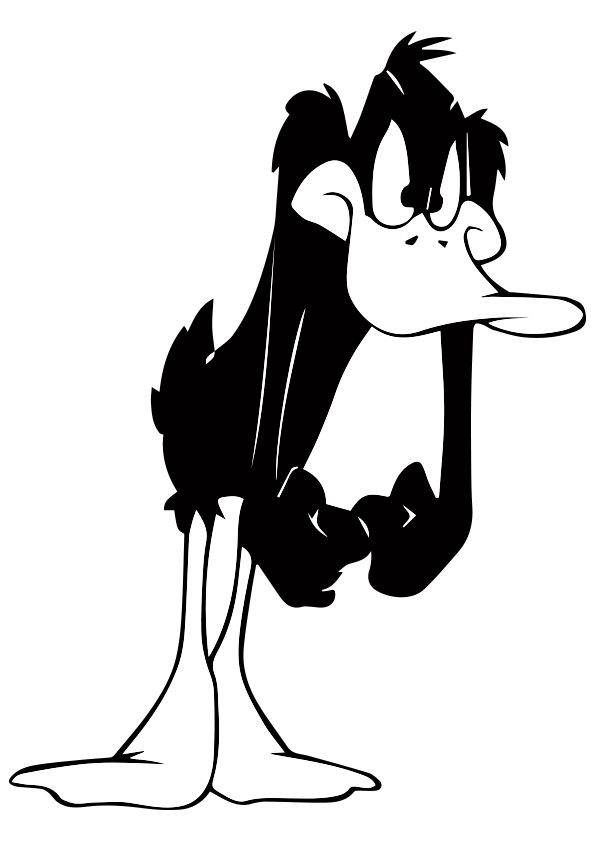 daffy duck-kleurplaat-gratis-4