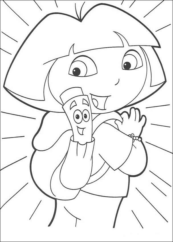 dora dora de ontdekkingsreiziger-kleurplaat-gratis-1
