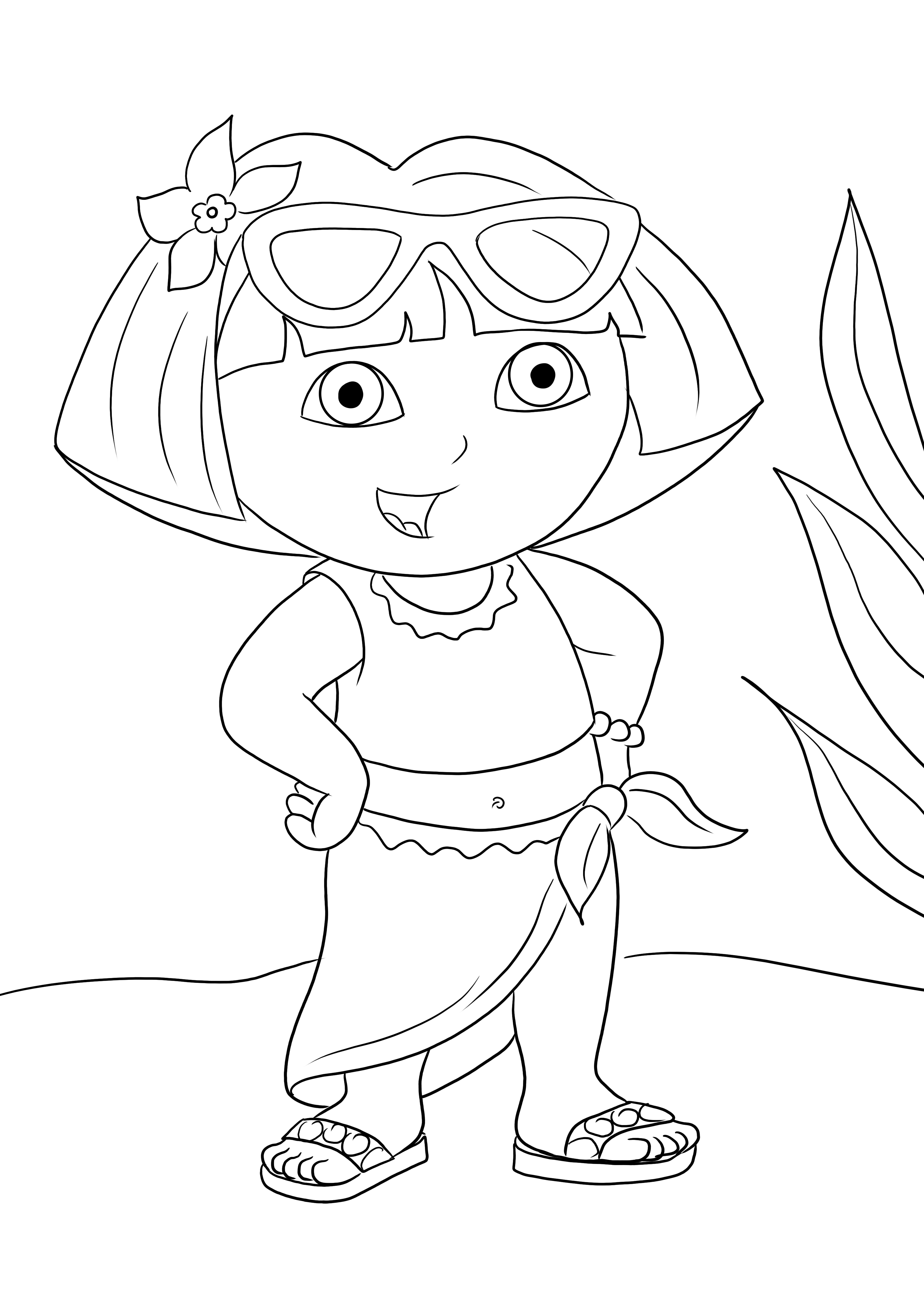 dora dora de ontdekkingsreiziger-kleurplaat-gratis-10