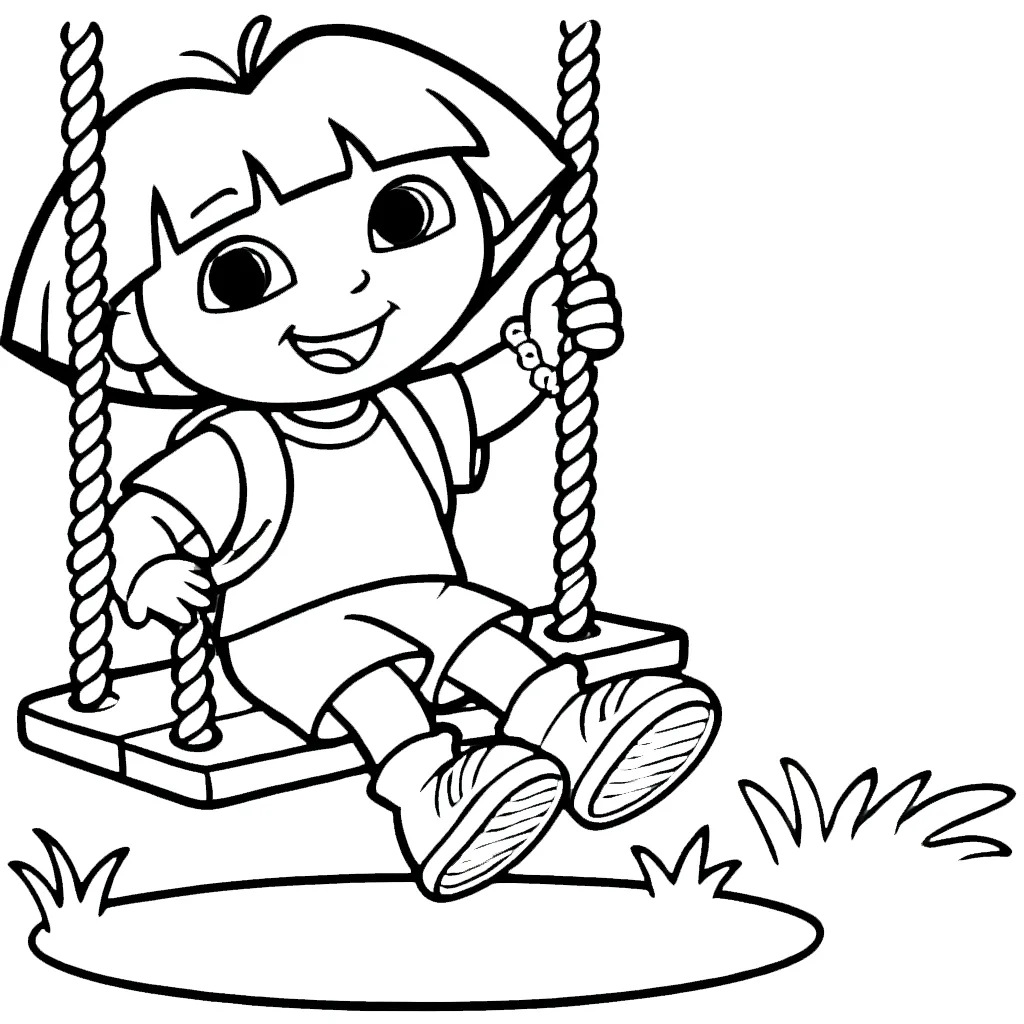 dora dora de ontdekkingsreiziger-kleurplaat-gratis-14