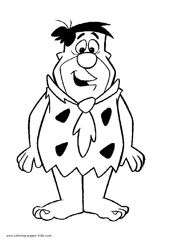 fred flintstone-kleurplaat-gratis-1