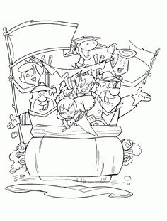 fred flintstone-kleurplaat-gratis-12