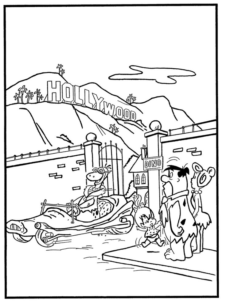 fred flintstone-kleurplaat-gratis-14