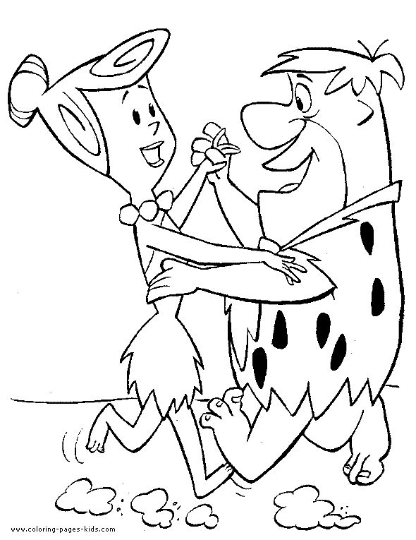 fred flintstone-kleurplaat-gratis-2