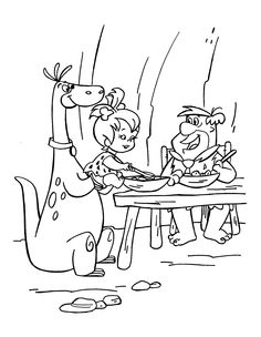 fred flintstone-kleurplaat-gratis-4