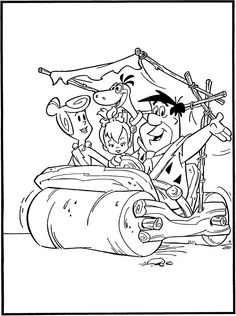fred flintstone-kleurplaat-gratis-8