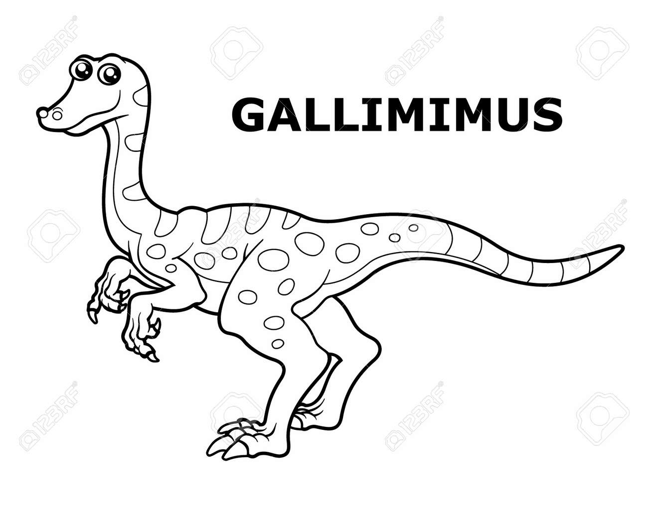 gallimimus-kleurplaat-gratis-7