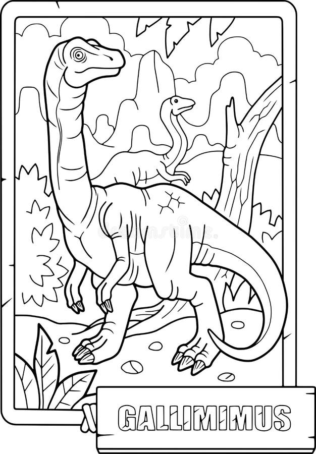 gallimimus-kleurplaat-gratis-9