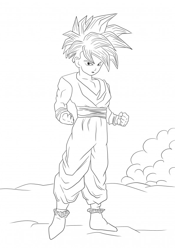 gohan-kleurplaat-gratis-4