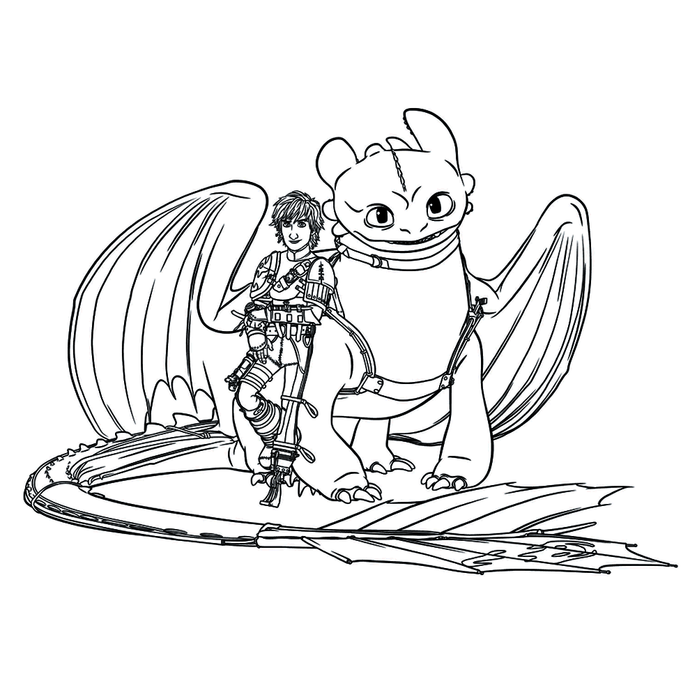 hoe tem je een draak how to train your dragon-kleurplaat-gratis-8