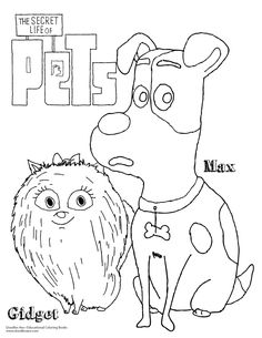 huisdiergeheimen the secret life of pets-kleurplaat-gratis-14