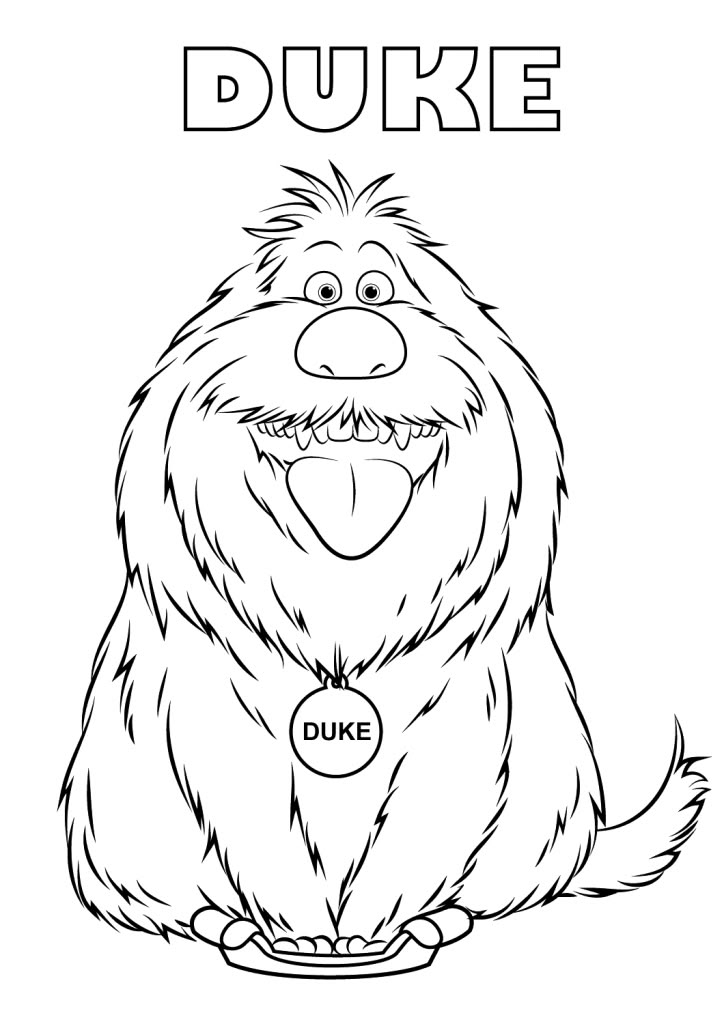 huisdiergeheimen the secret life of pets-kleurplaat-gratis-7