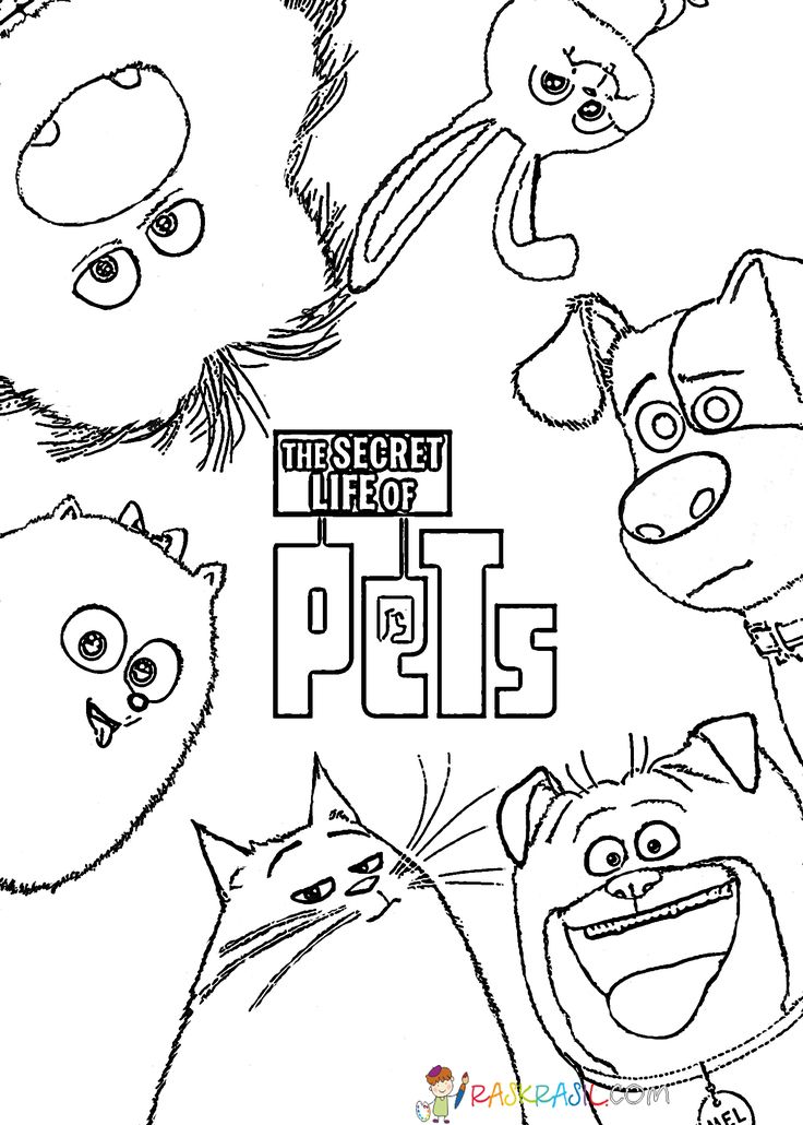 huisdiergeheimen the secret life of pets-kleurplaat-gratis-8